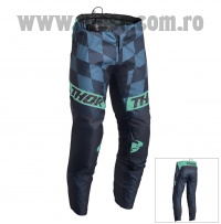 Pantaloni cross-enduro Thor model Sector Birdrock culoare: albastru – marime 36